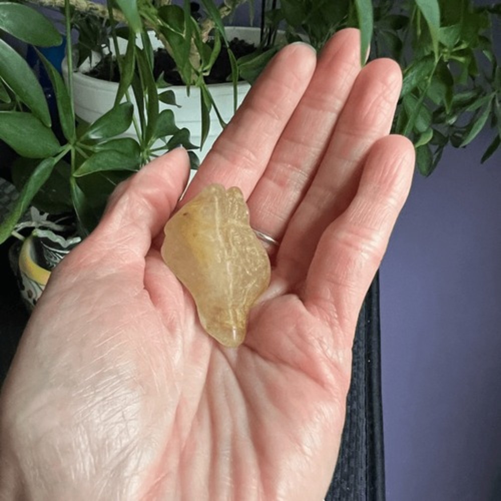Golden Rutilated Quartz‎ Crystal Freeform - Picture 2 of 14
